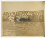 Photograph of the Court of Pomona, Goddess of Fruit, at Peach Festival, Fort Valley, Peach County, Georgia, 1924