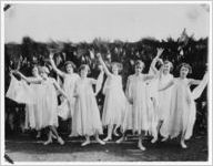 Photograph of Young Women as Dancers of the Hours at Peach Festival, Fort Valley, Peach County, Georgia, 1924