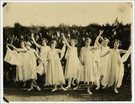 Photograph of Young Women as Dancers of the Hours at Peach Festival, Fort Valley, Peach County, Georgia, 1924