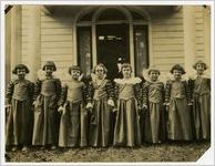 Photograph of Flower Girls, Members of the Court, at Peach Festival, Fort Valley, Peach County, Georgia, 1924