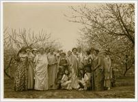 Photograph of Women in Peach Orchard During Peach Festival in Fort Valley, Peach County, Georgia, 1924