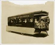 Photograph of Children on a Central of Georgia Railroad Float, Dixie Flyer, at Peach Festival, Fort Valley, Peach County, Georgia, 1924
