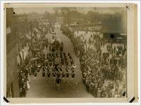 Photograph of a Marching Band in the Peach Festival Parade, Fort Valley, Peach County, Georgia, 1924