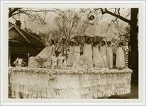 Photograph of of Young Women on Montezuma Prize-Winning Float in Peach Festival Parade, Fort Valley, Peach County, Georgia, 1925