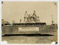 Photograph of Young Women on Marshallville Float in Peach Festival Parade, Fort Valley, Peach County, Georgia, 1925