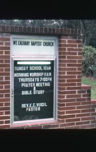 Mt. Calvary Missionary Baptist Church