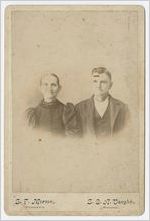 Photograph of an unidentified man and woman, Grady County, Georgia
