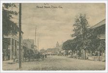 Photographic postcard of Broad Street in Cairo, Georgia, 1912 August 30