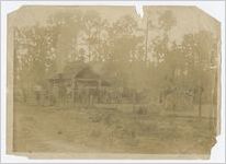 Photograph of men with horses and wagons at a mill, Grady County, Georgia