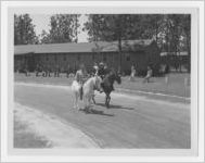 Photograph of men on horses, Bainbridge Army Airfield, Bainbridge, Georgia, 1944 June 15