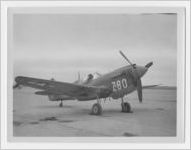 Photograph of airplane at the Bainbridge Army Airfield, Bainbridge, Georgia, 1944