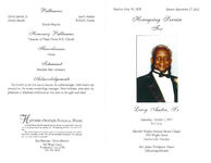 Homegoing service for Leroy Austin, Sr., Saturday, October 1, 2011, 3:00 p.m., Hatcher Peoples Funeral Home Chapel, 820 Wright Street, Thomasville, Georgia, Rev. James Thompson, pastor, officiating minister