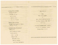 The program for "the going home" of Mrs. Maggie Williams Boddy, Tuesday, November 12, 1957, 3:30 p.m., Bethany Congregational Church, Rev. J.T. Crutcher, pastor, Thomasville, Georgia