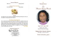 The Memorial Service for Sister Bernice Larry Brooks, July 13, 1937-June 1, 2013, Saturday, June, 2013, Eleven O'clock in the Morning, Kingdom Hall of Jehovah's Witnesses, Ashville Highway-Monticello, Florida 32344, Brother Herald Johnson, Speaker