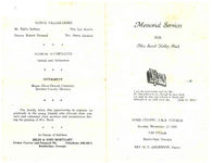 Memorial services for Mrs. Sarah Kelley Buck, Ford Chapel A.M.E. Church, Sunday, November 17, 1968, 3:00 o'clock, Bainbridge, Georgia, Rev. R.C. Anderson, pastor
