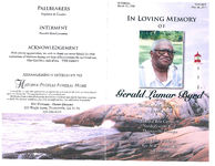 In loving memory of Gerald Lamar Byrd, Saturday, May 31, 2014, 11:00 a.m., Peaceful Rest Cemetery, North Pinetree Blvd., Thomasville, Georgia, Rev. James Banks & Rev. Will Thomas, Jr., officiating