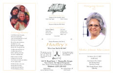 Homegoing services for Mother Johnnie Mae Cason, Saturday, July 7, 2007, 11:00 a.m., Oak Grove P.B. Church, 483 Meridian Road, Beachton, Georgia, Elder Darrell Harrison, pastor, officiating