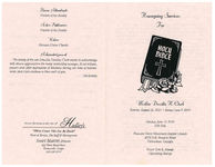 Homegoing service for Mother Drucilla H. Clark, Sunday, June 13, 2010, 2:00 p.m., Pleasant Grove Missionary Baptist Church, 4072 N.E. Brayton Street, Ochlocknee, Georgia, pastor Tom K. Mango, officiating/eulogy