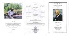 Service of memory, celebrating the life of Anthony Cochran, Saturday, June 4, 2011, 2:30 p.m., Bethlehem A.M.E. Church, Cairo, Georgia, Rev. Chekibe C. Holman, pastor, Rev. Dr. Daniel Simmons, officiating