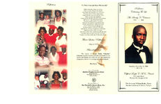 A service celebrating the life of Mr. Sandy N. Coleman, Saturday, November 22, 2008, 11:00 a.m., Clifford Temple C.M.E. Church, 510 Lester Street, Thomasville, Georgia 31792, the Reverend William Banks, pastor, the Reverend Leroy E. Dumans, eulogist