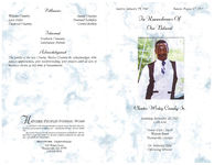 In remembrance of our beloved Charles Wesley Crumbry, Sr., Saturday, September 10, 2011, 11:00 a.m., House of Joy Church, Walcott Street, Thomasville, Georgia, Dr. Verbertha Tillis, officiating minister