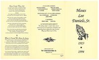 Moses Lee Daniels, Sr., 1923-1994