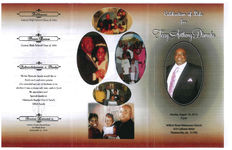 Celebration of life for Terry Anthony Dismuke, Sunday, August 19, 2012, 2 p.m., Willow Head Missionary Church, 615 Calhoun Street, Thomasville, Ga. 31792, Rev. Lonnie Robinson, pastor officiating