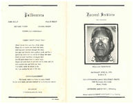 Funeral services for the late William Donovan, Saturday, June 26, 1976, 10:00 a.m., Hall/Ferguson/Hewitt Mortuary Chapel, 1900 Northwest 54th Street, Miami, Florida, Reverend Aaron Hall, officiating