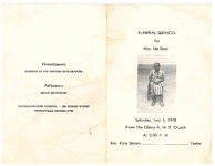 Funeral services for Mrs. Ida Drew, Saturday, July 1, 1978, from the Glasco A.M.E. Church, Thomasville, Georgia, at 3:00 p.m., Rev. Elzie Statem, pastor