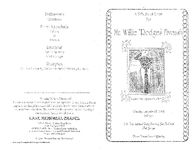 A tribute of love for Mr. Willie "Rodges" Fiveash, Thursday, September 18, 2003, 2:00 p.m., Mt. Zion Spiritual Body Church of God in Christ, Adel, Georgia, pastor Vernell Carver, officiating
