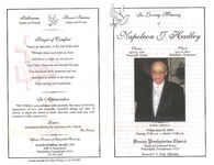 In loving memory of Napoleon J. Hadley, funeral services: Friday, June 25, 2010, viewing: 10:00 a.m.- service: 11:00 a.m., Berean Presbyterian Church, Broad and Diamond Streets, Philadelphia, Pennsylvania 19121, Reverend S.D. Neely, officiating