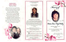 In loving memory of Patricia Elaine (Lloyd) Hadley, Wednesday, August 26, 2015, 11:00 a.m., Ochlocknee Missionary Baptist Church, 521 Highway 319 North, Thomasville, Georgia 31792, Rev. Dr. Leon Jones, pastor, Mercy Seat Christian Church, officiating, Rev. James Herbert, Sr., pastor