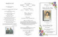 Celebrating the life of Sister Earlene Ham, Saturday, June 8, 2002, 11:00 a.m., East Coast Christian Center, 680 North Courtenay Parkway, Merritt Island, Florida, Pastor Dan Stalbaum, Minister Roderick A. Harris, pastor & officiating, Greater Mt. Zion Missionary Baptist Church, 1390 North Tropical Trail, Merritt Island, Florida 32953