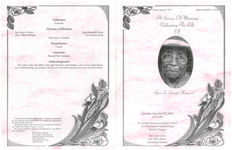 A service of memory, celebrating the life of Sylvia L. Springle Haywood, Saturday, September 20, 2008, 11:00 a.m., Mt. Moriah Missionary Baptist Church, 3212 Parramore Fishpond Road, Boston, Georgia, Rev. Gary Clark, Rev. Elzie Staten, officiating ministers