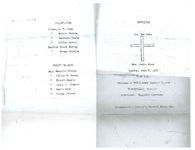 Obsequies for the late Mrs. Annie Hurd, Sunday, June 8, 1969, 4:00 p.m., Willowhead Missionary Baptist Church, Thomasville, Georgia, Rev. T. Price, pastor officiating