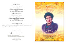In remembrance of our beloved Mary Alice Jones, Sunday, July 5, 2015, 3:00 p.m., New Jerusalem Baptist Church, 435 S. Stevens Street, Thomasville, Georgia, officiating minister, Rev. Donald Walker, pastor