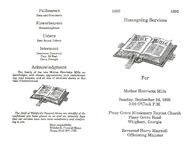 Homegoing services for Mother Henrietta Mills, Sunday, September 24, 1995, 3:00 o'clock p.m., Piney Grove Missionary Baptist Church, Piney Grove Road, Whigham, Georgia, Reverend Harry Maxwell, officiating minister