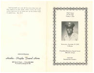 Final tribute for the late Tommy C. Pew, Wednesday, December 27, 1972, 3:00 p.m., Friendship Missionary Baptist Church, Metcalf, Georgia