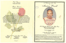 A celebration of the life of Marion Powell, the Episcopal Church of the Holy Cross, 2005 South Columbus Place, Decatur, Geogia 30032, Thursday, November 8, 2007, 1:00 p.m., the rev. Brian Jemmott - officiating, Dr. Colin Forde - organist