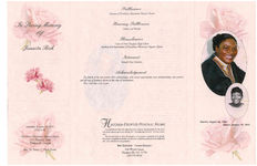 In loving memory of Juanita Rich, Saturday, January 28, 2012, 11:00 a.m., Providence Missionary Baptist Church, 1215 Magnolia Street, Thomasville, Georgia, rev. Dr. Emory C. Virgil, pastor