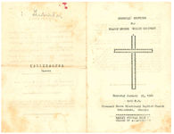 Memorial services for deacon George Willie Robinson, Thursday, January 23, 1964, 2:00 p.m., Pleasant Grove Missionary Baptist Church, Ochlocknee, Georgia