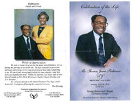 Celebration of the life of Mr. Thomas James Robinson, "TJ", Friday, July 20, 2012, 11:00 a.m., Young Memorial Chapel, Covington, Georgia, reverend Franklin Spears, officiating