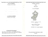 Funeral services for the late Mr. Leon Rudolph, Thursday, October, 20, 1983, 1:00 p.m., Antioch Baptist Church, rev. C. J. Hinson, interment, Mt. Willing Cemetery
