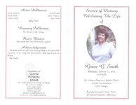 Service of memory celebrating the life of Grace G. Smith, Wednesday, February 27, 2013, 11:00 a.m., Mt. Calvary Missionary Baptist Church, 310 4th Ave Southwest, Cairo, Georgia, reverend Alexander Mack, pastor, Dr. Daniel Simmons, officiating