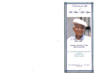 Celebrating the life of Mr. Albert "Man" Spivie, Saturday, November 10, 2007, one o'clock p.m., St. Calvary Missionary Baptist Church, 346 Higdon Road, Calvary, Georgia, the reverend C.J. Henry, pastor