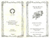 Funeral services for the late mother Ethel Thomas, Saturday, June 4, 1988, 2:00 p.m., Greater Tabernacle Missionary Baptist Church, 7626 N.W. 7th Avenue, Miami, Florida, rev. Lester C. Albert, pastor, officiating