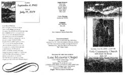 Husband and wife, a special moment together in loving memory of Mrs. Mary H. Turner, Sunday, July 26, 2009 - 2:00 p.m., Holy Community Church, 505 West 7th Street, Adel, GA, elder George Horne, pastor-officiating