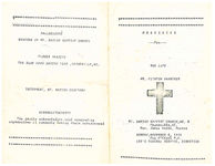 Obsequies for the late Mr. Clinton Vandiver, Mt. Mariah Baptist Church, no. 1, Hayneville, Al., rev. James Watts, pastor, Sunday, November 2, 1975, one o'clock p.m.