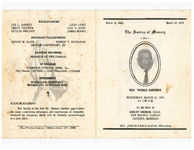 The service of memory for Rev. Thomas Gardner, Wednesday, March 17, 1976, at 1:00 p.m., to be held at Christ Church U.C.C., 3700 Myrtle Avenue, Detroit, Michigan, Rev. Joseph Earle Lloyd, officiating