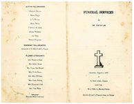 Funeral services for Mr. Ike Gatlin, Saturday, August 1, 1970, at, St. Mark A.M.E. Church, Thomasville, Georgia, 3:30 p.m., Rev. Eddie L. Martin, pastor